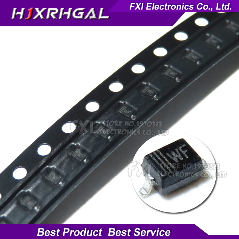 100PCS SMD зенеровский диод SOD-323 0805 0,25 Вт диод поверхностного монтажа BZT52C10V 3V 3V3 7V5 6V8 5V6 5V1 4V7 12V 10V 15V 16V 18V 20V 24V - Цвет: 10V