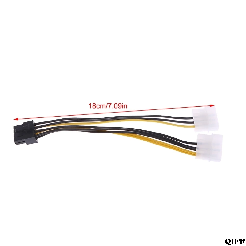 Прямая поставка и оптовая продажа 2x 4-контактный Molex LP4 до 8-контактный PCI Express