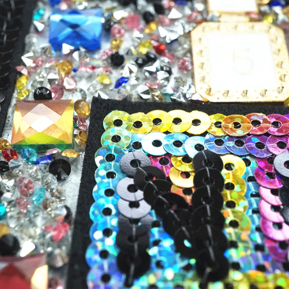 Нашивки для шитья одежды модные значки парфюмерных бутылок с блестками и