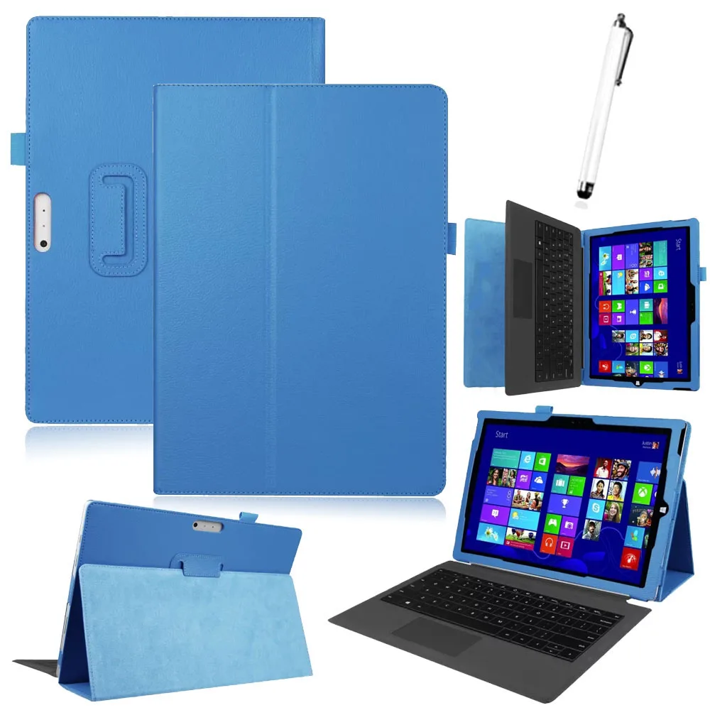 Для Surface Pro 3 Pro 4 из искусственной кожи Чехол Ультра тонкий корпус подставка чехол для microsoft Surface Pro3 Pro4 12 дюймов планшет+ ручка