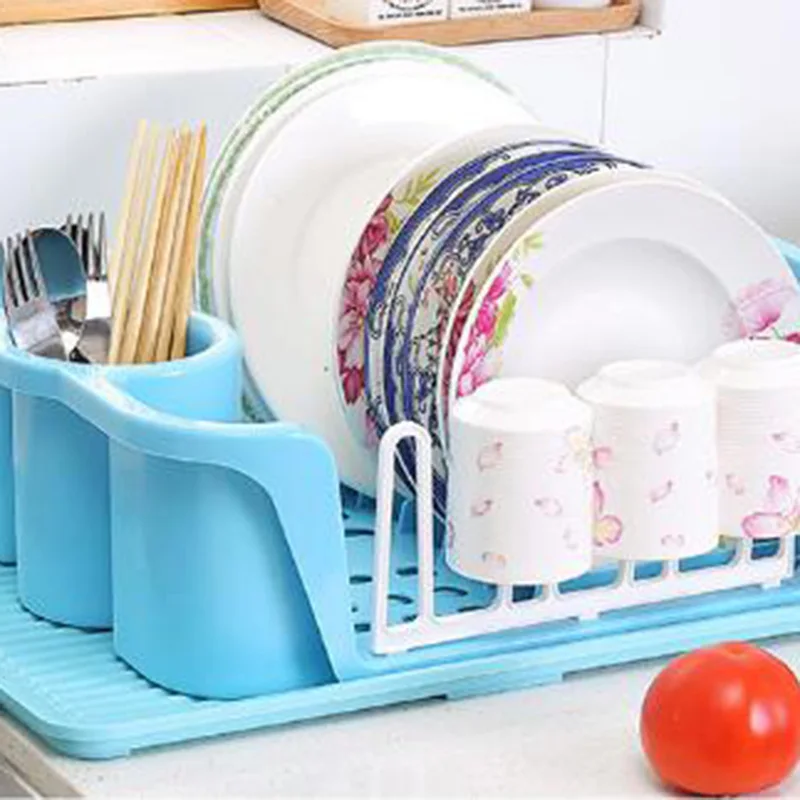 

Многофункциональная Пластиковая не Складная стойка для хранения тарелок для посуды, сушилка для чашек с держателем для хранения сливок, ...