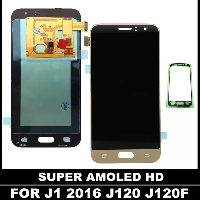 Супер AMOLED LCD для Samsung Galaxy J120 2016 J120F J120H J120M LCDS дисплей кодирующий преобразователь