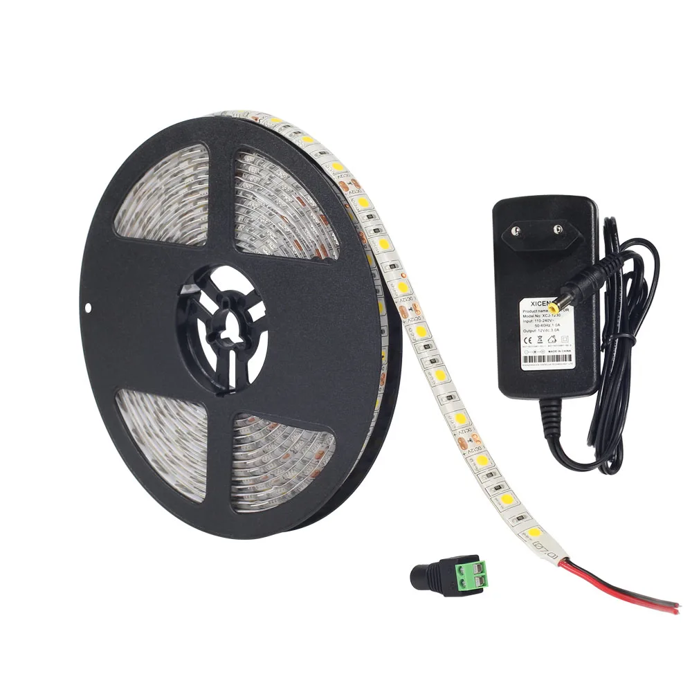 5050 RGB Светодиодные ленты Водонепроницаемый 5 м 300LED DC 12 В светодиодные полосы