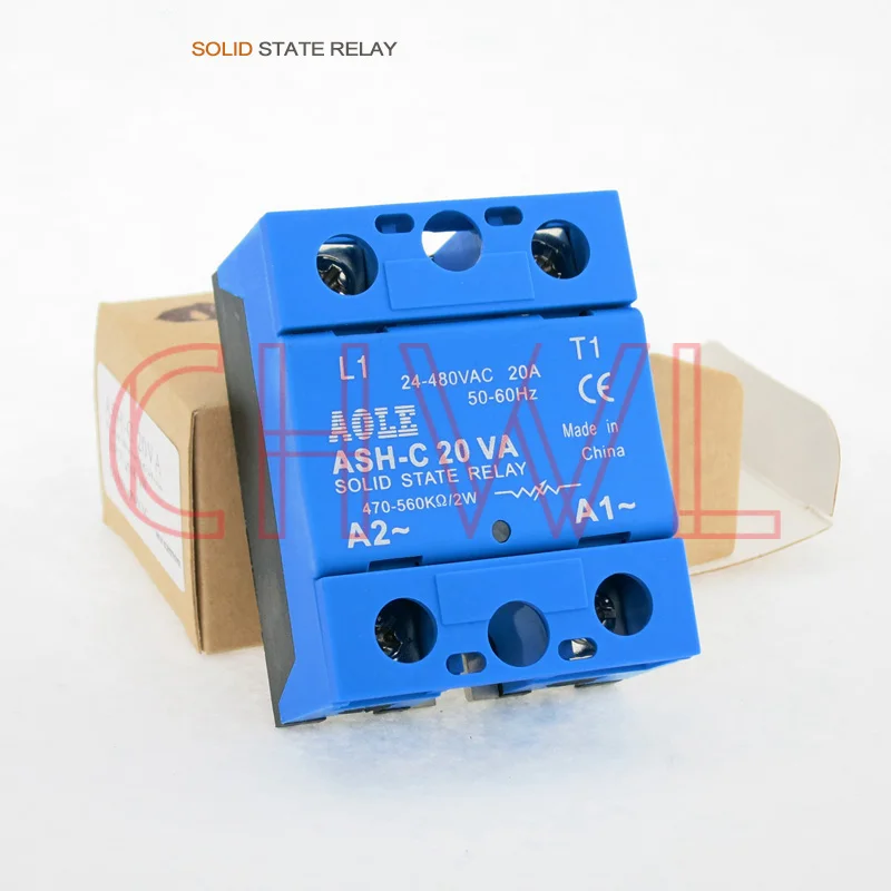 Высокое качество 1 шт. твердотельный релейный модуль ASH C 20VA 20A/250В внешний