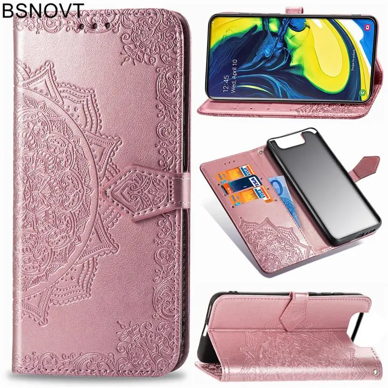 

For Samsung Galaxy A80 Case Leather Anti-knock Wallet Case For Samsung Galaxy A90 Cover For Samsung A80 A90 Phone Bag Case 6.7"