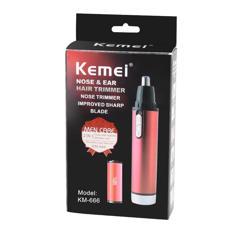 2 в 1 триммер для волос носу стрижки бороды мужских ушей бровей лица очистки и
