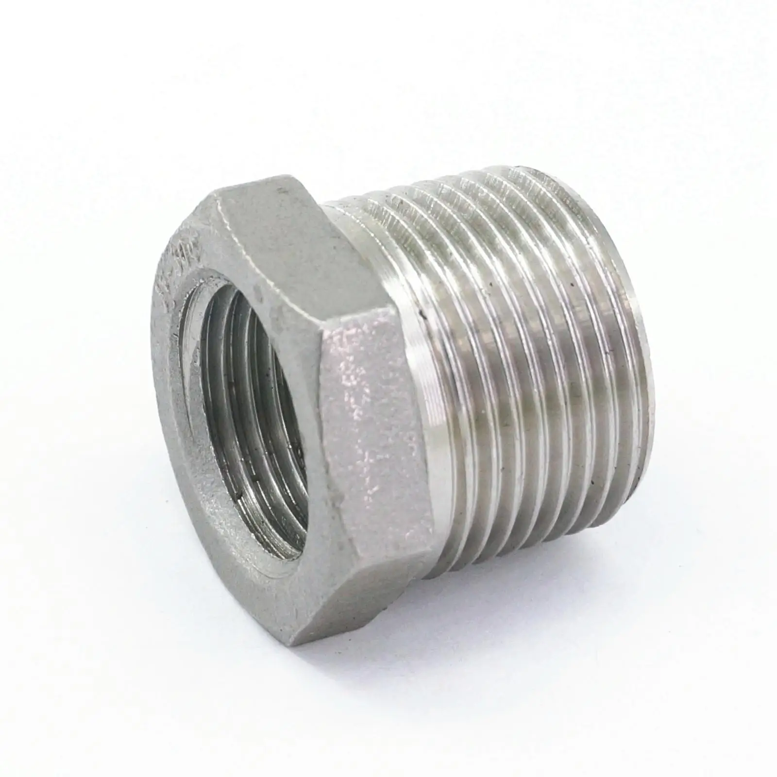 1/4" BSP Reducing Bushing Stainless Steel 304 Pipe Fitting 1/2" Male 