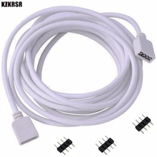 KZKRSR 30 см 100 200 300 500 4 Pin 3528 5050 RGB Светодиодная лента коннектор провод