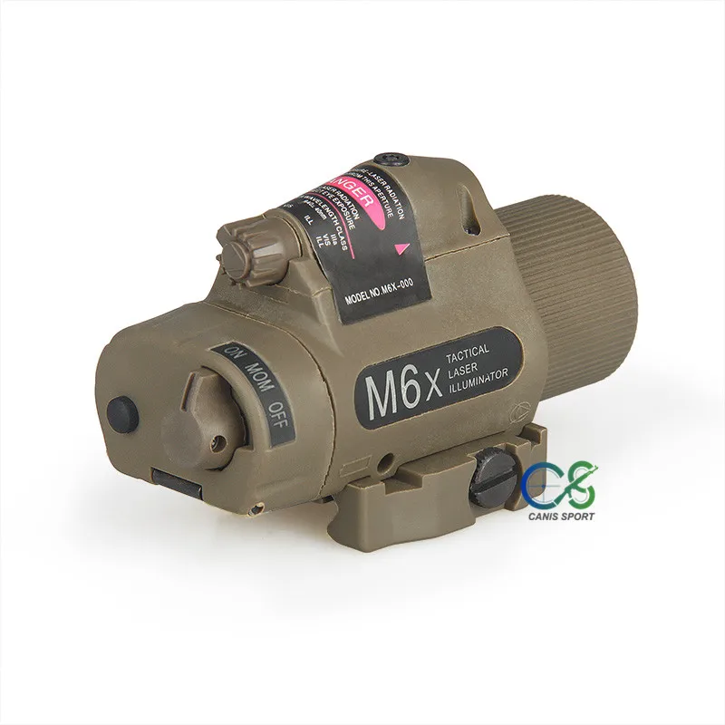 Тактический светильник TRIJICON M6, охотничий белый светильник с красным лазерным прицелом для охоты на открытом воздухе, gs15-0007R