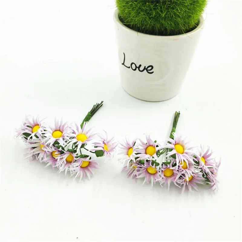10 шт./лот свадебный цветок gerbera из шелка сделай сам оптовая продажа Материалы для