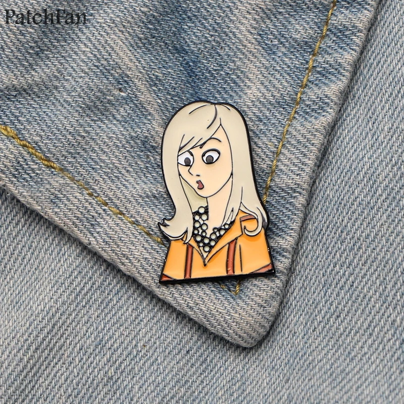 Patchfan две девицы на мели &quotЛучшие друзья&quot цинковый шпильки para рюкзак гордость