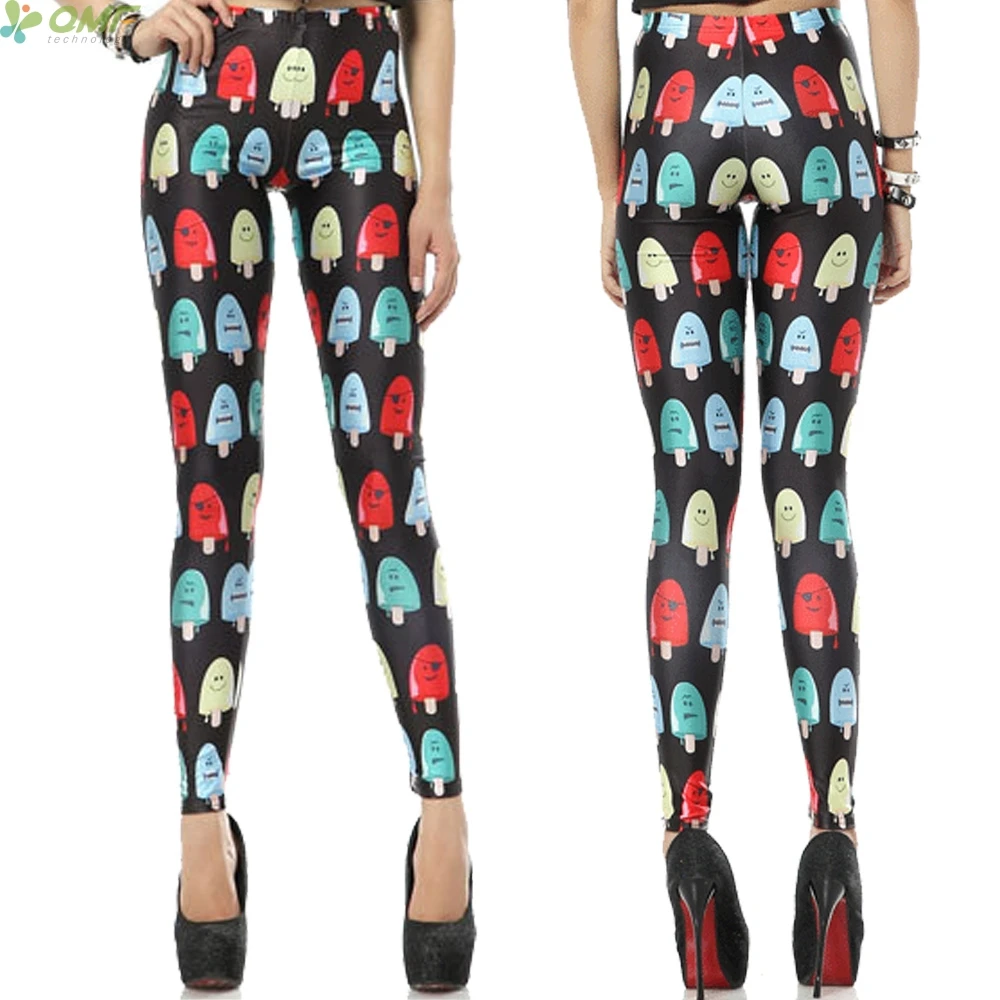 Мультфильм арбуз с фруктовым принтом Карандаш Мода для брюк Повседневное Для