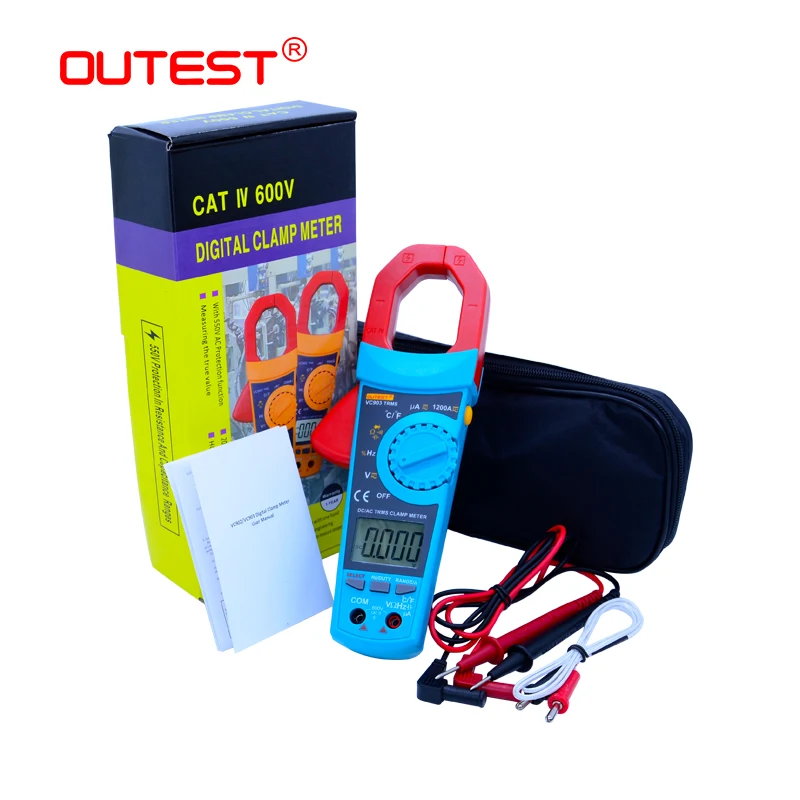 Портативный цифровой мультиметр зажим OUTEST VC903 6000 отсчетов 1000A AC|clamp meter|ac clamp meterdigital