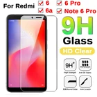 Прозрачное Защитное стекло для Redmi 6 Pro, закаленное защитное стекло для Xiaomi Redmi 6 6A Note 6 Pro, Защитное стекло для экрана, 2 шт.