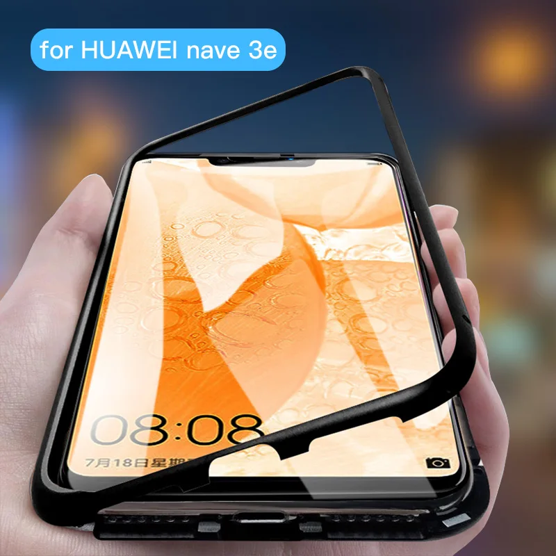 Магнитный адсорбционный чехол для Huawei P20 Pro Mate 10 9 P10 Plus стеклянный телефона Honor Lite |