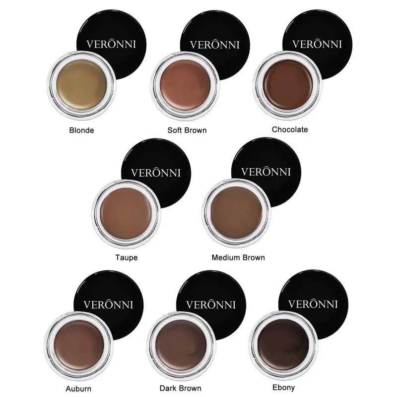 8 видов цветов профессиональный набор инструментов для макияжа бровей