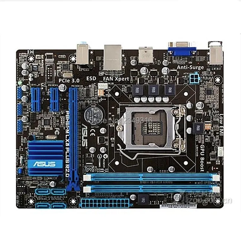 Материнская плата H61 для настольного компьютера Asus P8H61 M LX3 PLUS R2.0 Socket LGA 1155 i3 i5 i7 DDR3