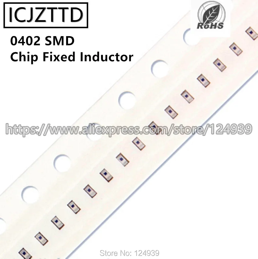 0402 SMD чип фиксированный индуктор высокой частоты 1NH 1.2NH 1.3NH 1.6NH 1.8NH 2NH 2.2NH 2.4NH 3NH 3.9NH 3.6NH
