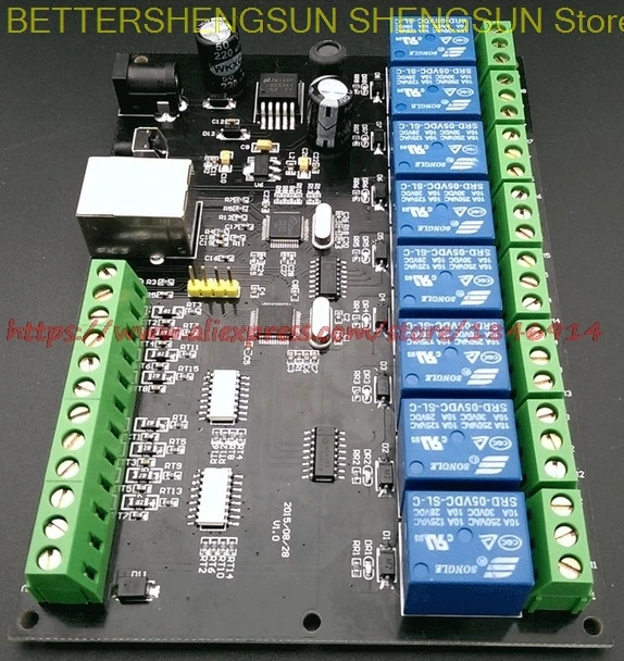 8 способ сети реле Ethernet/IP реле TCP/8 MODBUS в 8 из количества переключателя задержки PLC