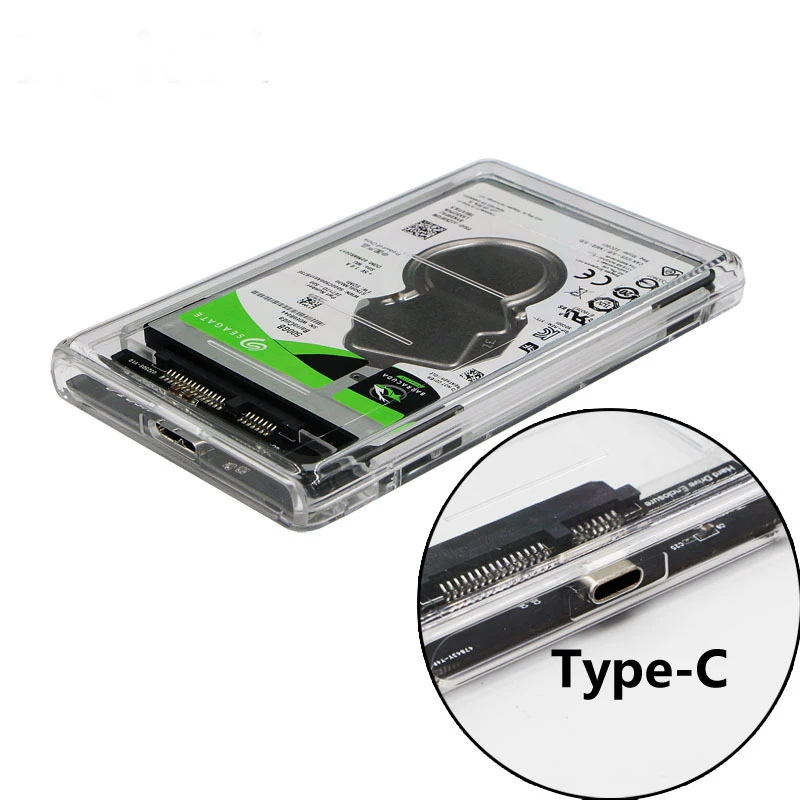 Высокое качество 2 5 дюймов USB 3 0 1 Type C SATA Hd коробка SSD HDD жесткий диск Внешний корпус