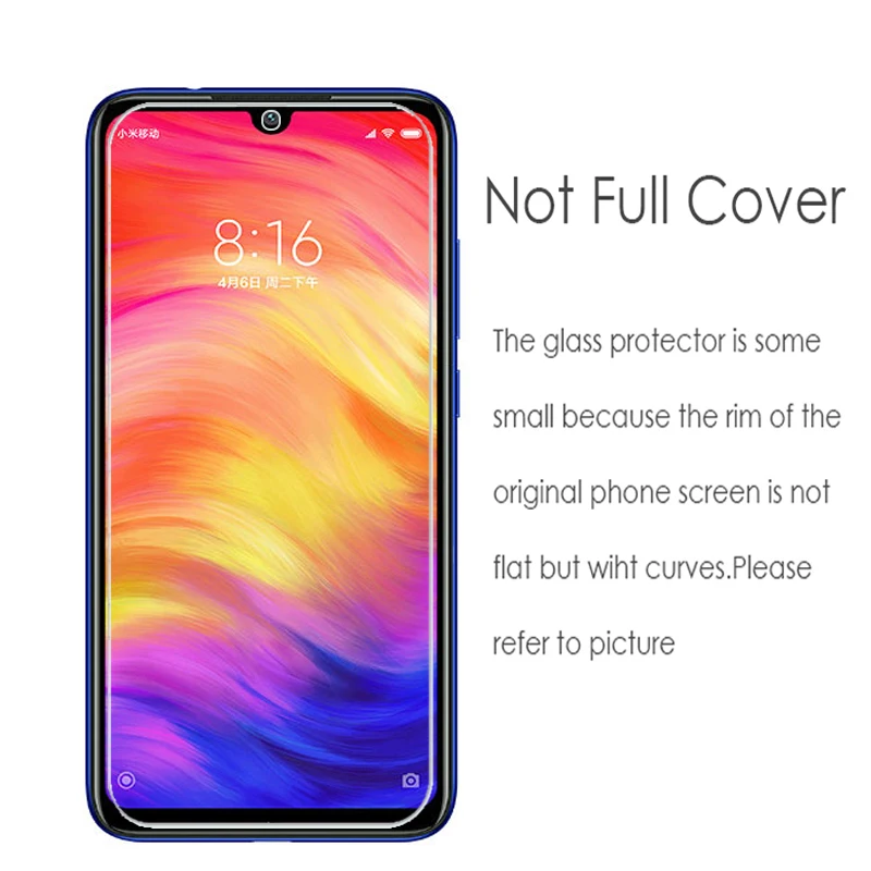 2 шт./лот 2.5D Закаленное стекло для Xiaomi Redmi Note 7 Защитная пленка экрана 6 3 дюймов