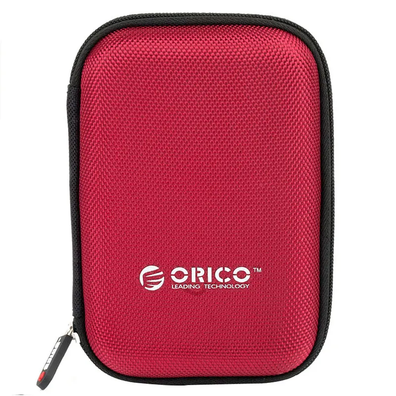 ORICO 2,5 дюймов HDD& SSD защитная сумка нейлоновая сумка с молнией-застежкой Мини Внешний Аккумулятор Чехол электронный органайзер чехол для переноски - Цвет: RED