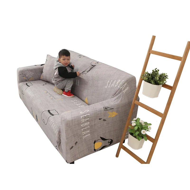 

Pastoral Plant Sofa Slipcovers Tight Wrap All-inclusive Slip-resistant Elastic Cubre Sofa Towel Corner Sofa Cover Couch Cover