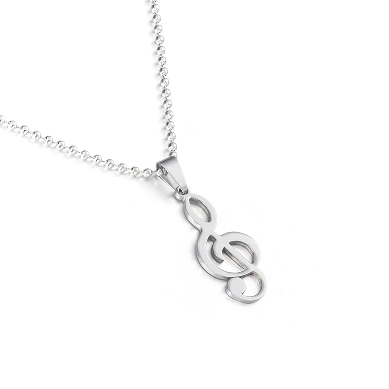 Модный воротник для мужчин и женщин винтажные подвески музыкальных нот из