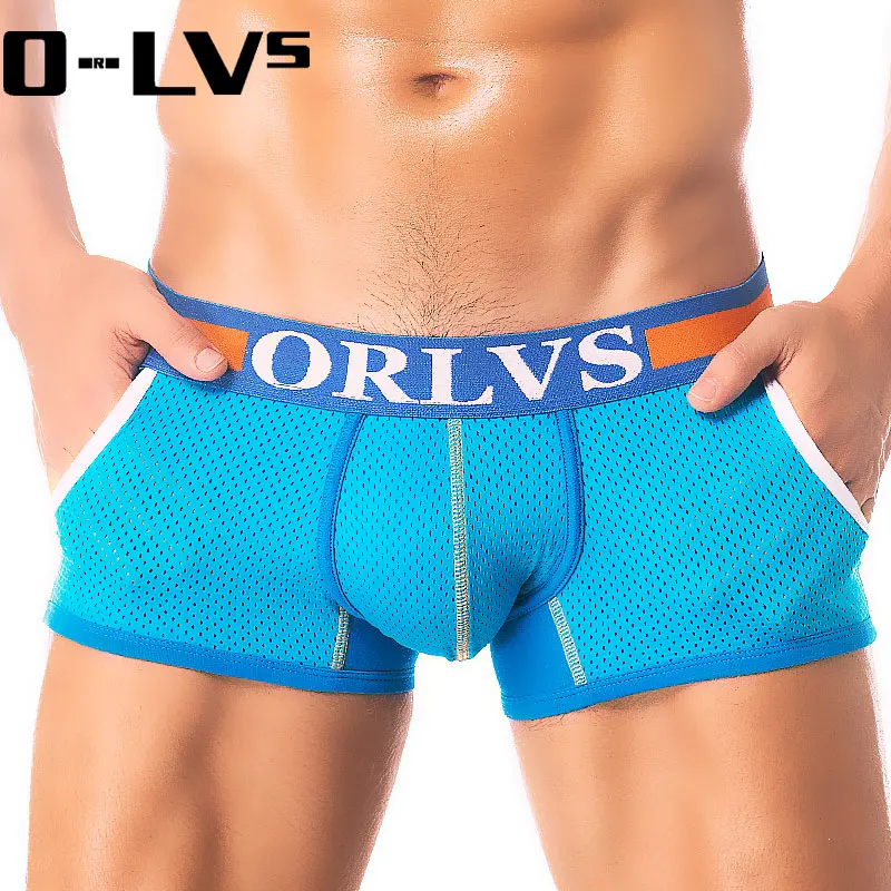 Мужские боксеры C фирменное нижнее белье для мужчин s сексуальные Cueca Сетчатое
