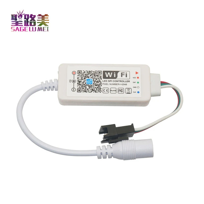 DC5V-24V светодиодный SPI контроллер DC12V WS2811 SK6812 2812 1903ic адресуемый пиксель Мини WiFi