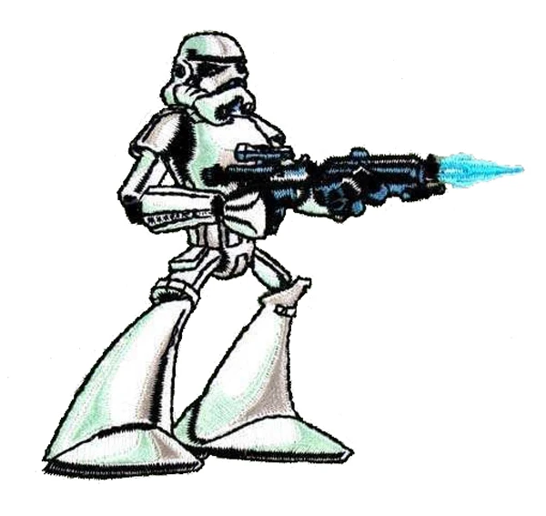 

Embroidery Robot Patches Made by Twill with Flat Broder and PVC Customized & MOQ50pcs free shipping by Post