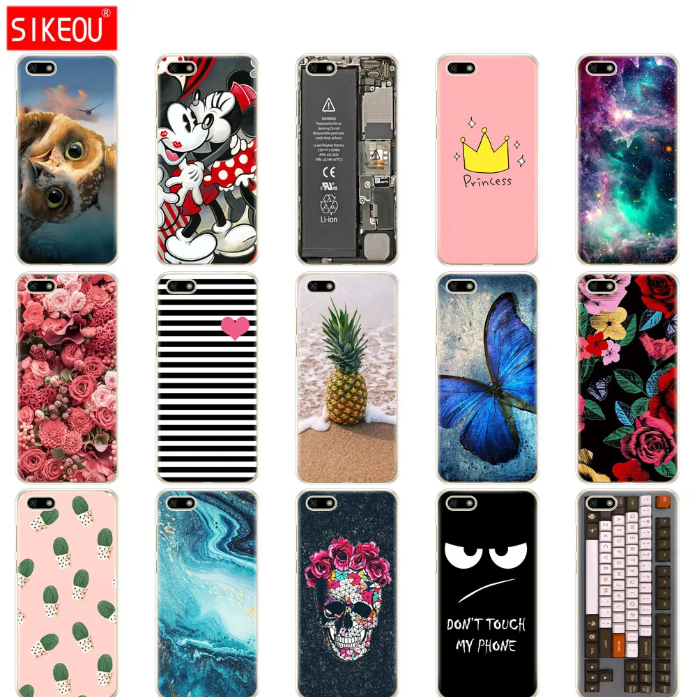 For Huawei Honor 7S 5.45" Case Huawei 7S Cover Soft TPU Various Coque Honor 7S 7 S Phone Case Fundas For Huawei Honor7S