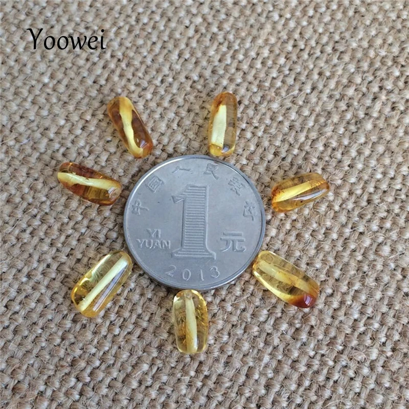 Оптовые Бусины Yoowei из натурального янтарного бисера 4 цвета оригинал Baltic Polished