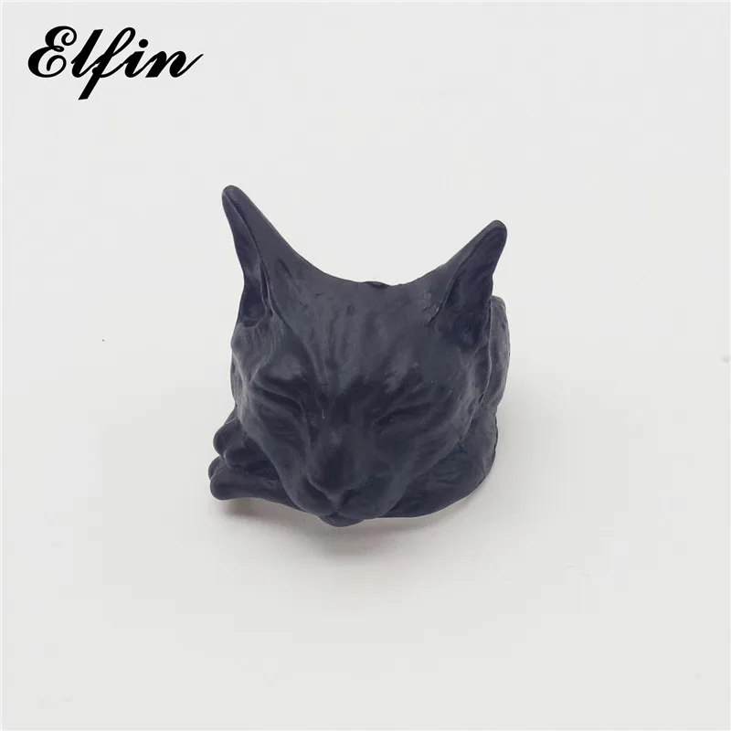 Elfin Женские винтажные регулируемые ленивые кольца в виде кошки Модные животные Ретро стиль Мужские Ювелирные Кольца Anillos Mujer Warcraft