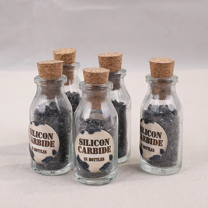 1 Bottle Of Coal Crystal Gravel Specimen Decoration Natural Mineral Stone | Дом и сад