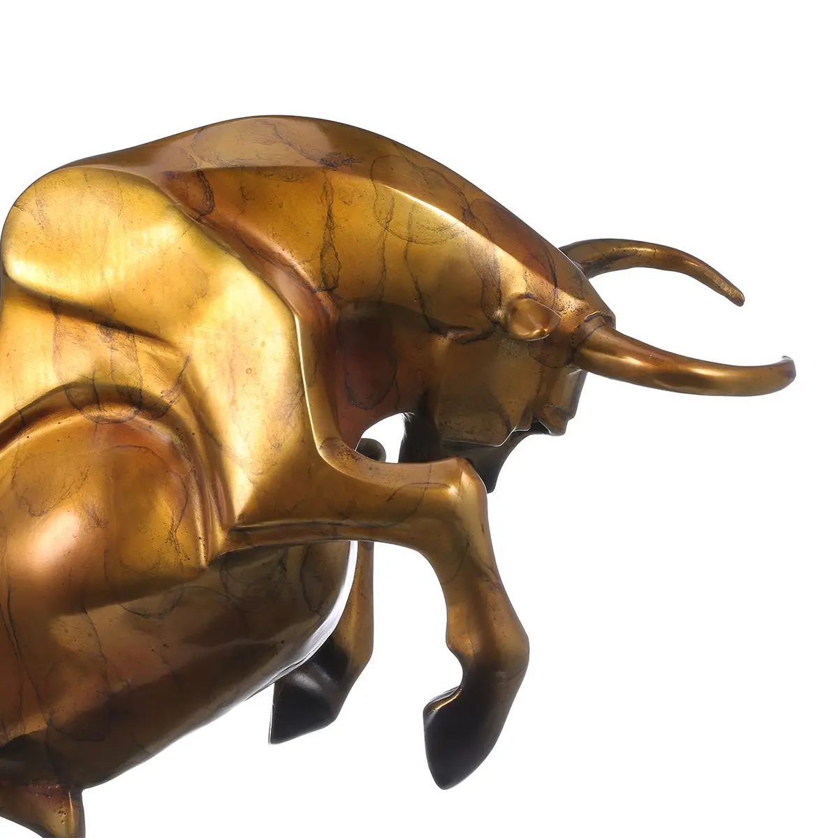 Tooarts Bull бронзовая скульптура непробиваемый скот ручной работы бронзовая скульптура современное искусство домашний орнамент для подарка/подарка