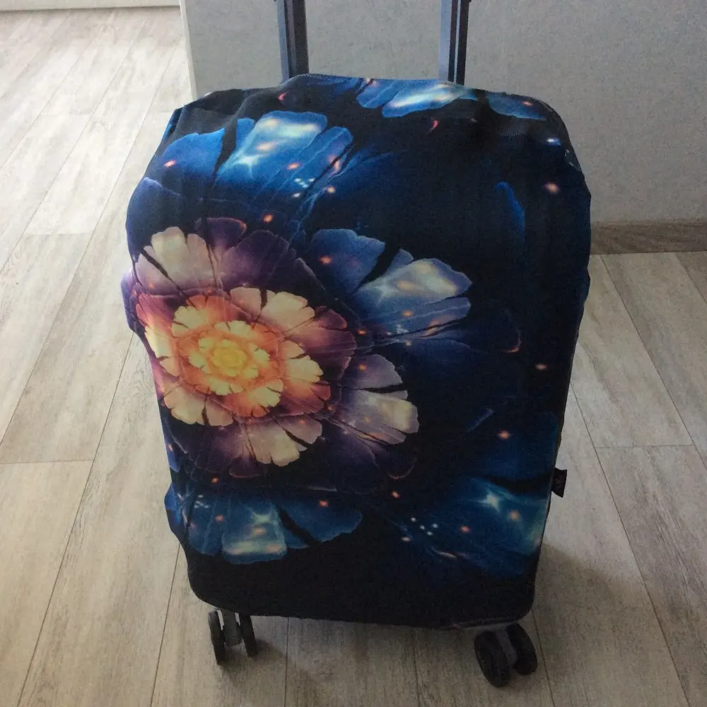 

Customized Image Graffiti Design Protective Luggage Cover Waterproof Travel Luggage Cover Suit 30 inch Case Elastic Suitcase