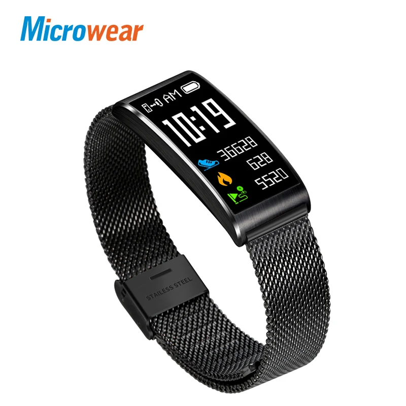 Microwear X3 IP68 Водонепроницаемый Смарт Браслет для измерения кровяного давления