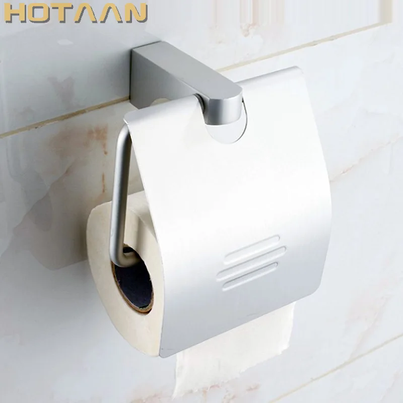 

Free Shipping,solid aluminium toilet paper box toilet paper holder bathroom accessories toilet paper holder YT-12092