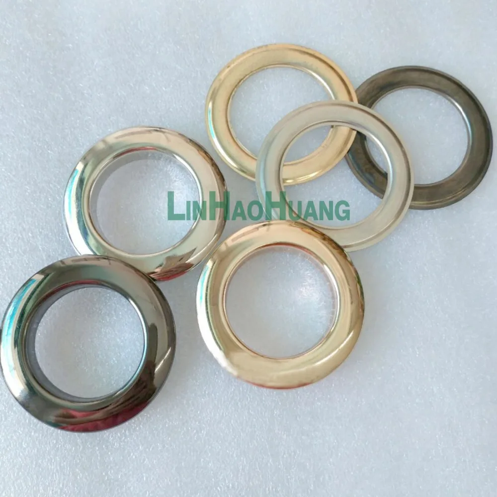 30 шт./лот внутренняя часть 39 мм большие круглые металлические латунные люверсы с