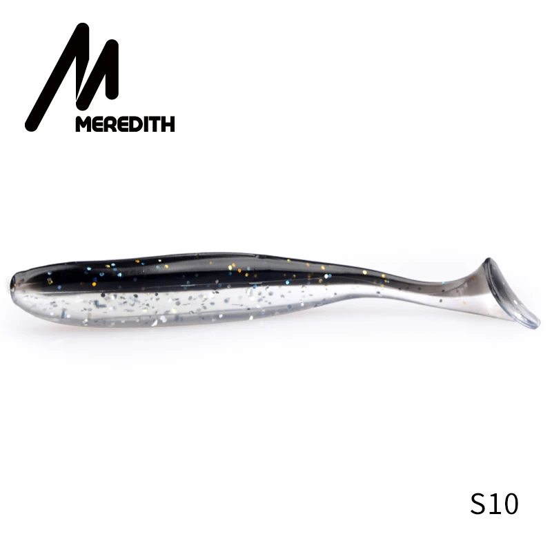 S10 Meredith, 13 см, 11,5 г, 4 шт., рыболовные приманки, наживки, легко Скручивающиеся плавающие приманки, мягкая силиконовая приманка, двойной цвет, искусственный карп, Мягкая приманка - Цвет: S10
