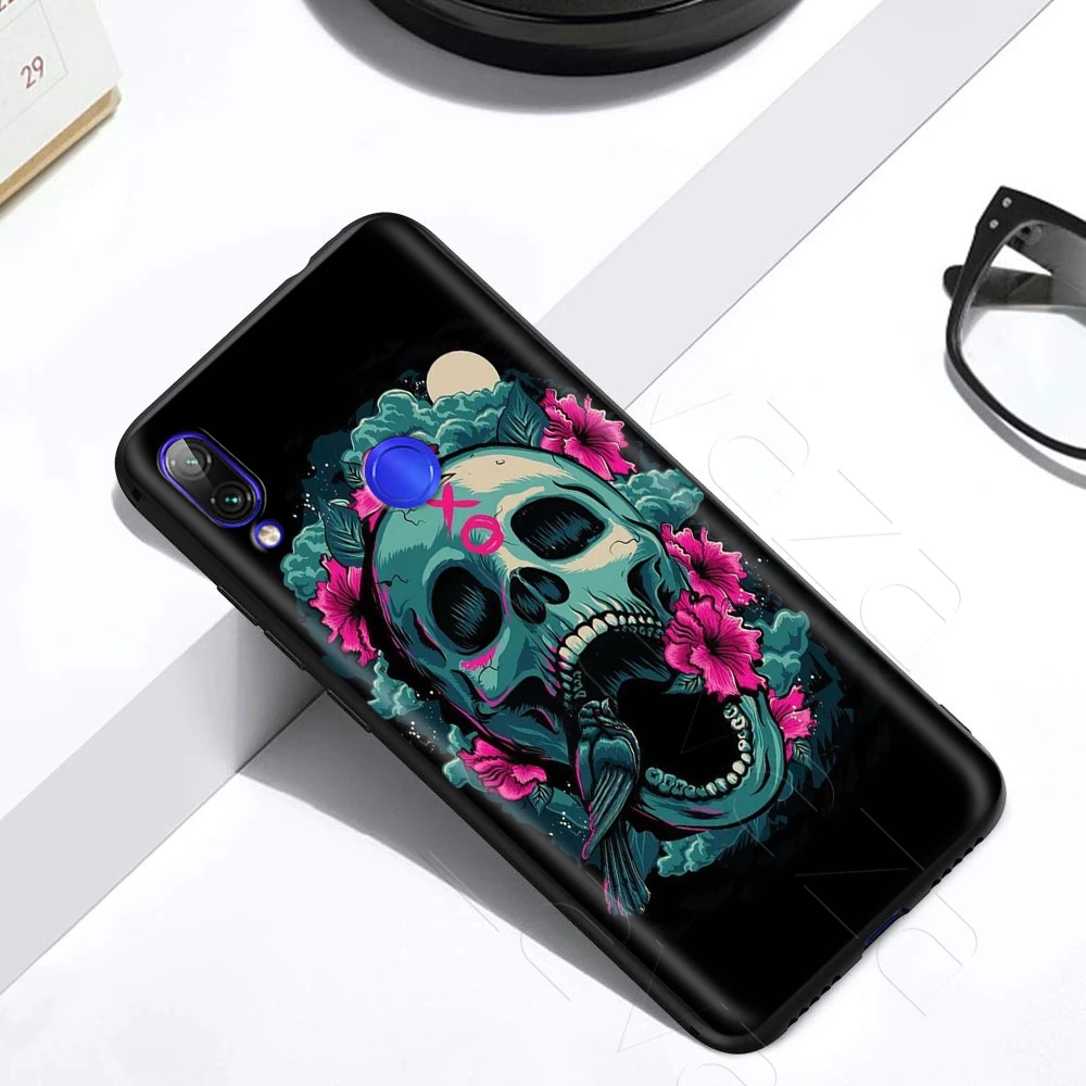 Lavaza Ретро стиль цветок Череп Корона чехол для Xiaomi Redmi Note 4A 4X 5 5A 6 6A 7 S2 Pro Go Prime Plus |