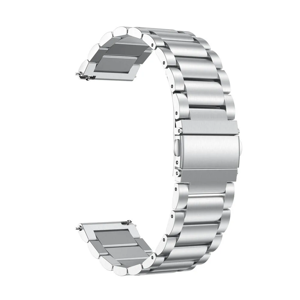 Серебристый 20 мм для samsung Galaxy watch активный ремешок браслет из нержавеющей стали для samsung Galaxy ремешок сменный Браслет - Цвет ремешка: Серебристый