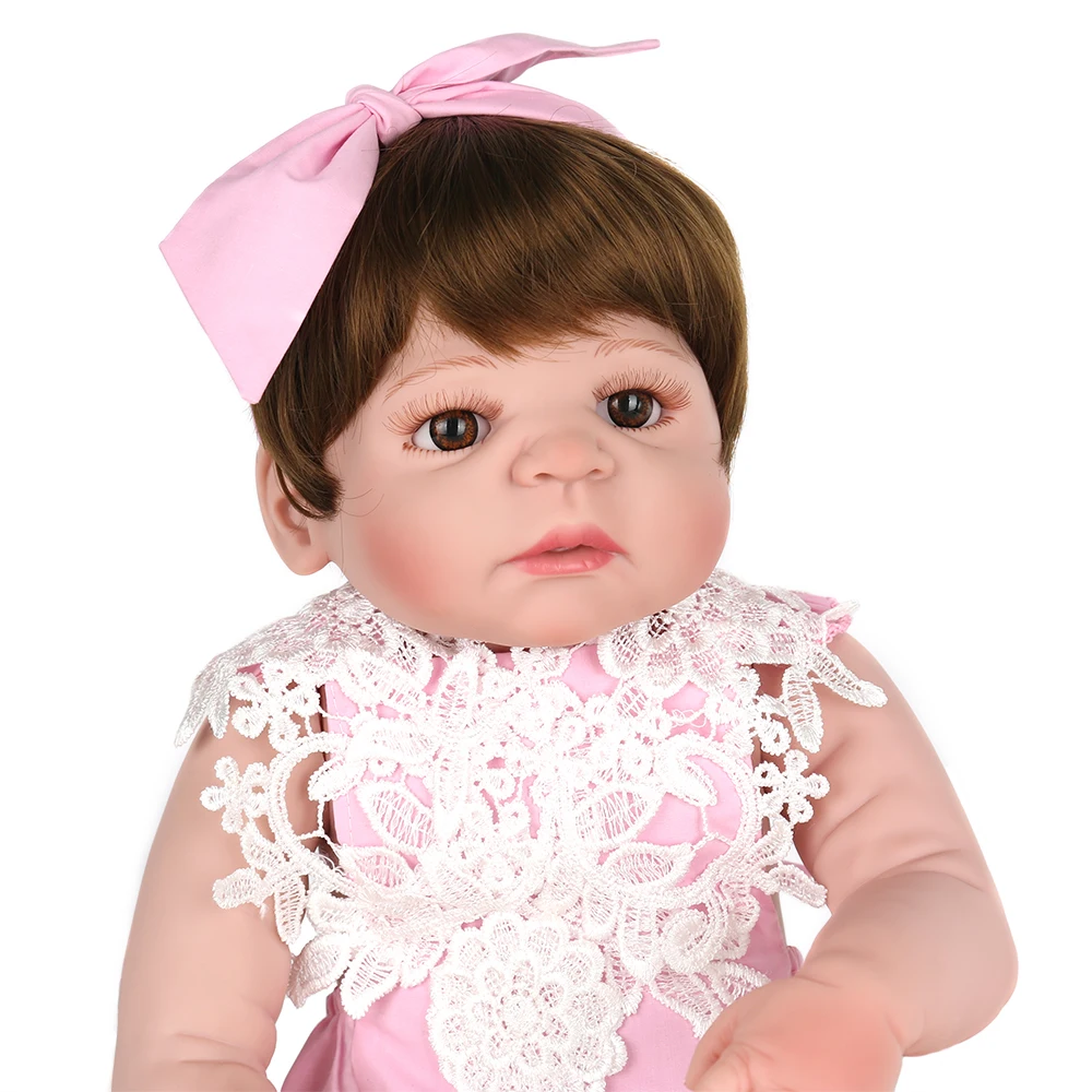 NPKDOLL 22 дюйма 55 см Реалистичная кукла для новорожденных Menina Bebe Reborn полностью
