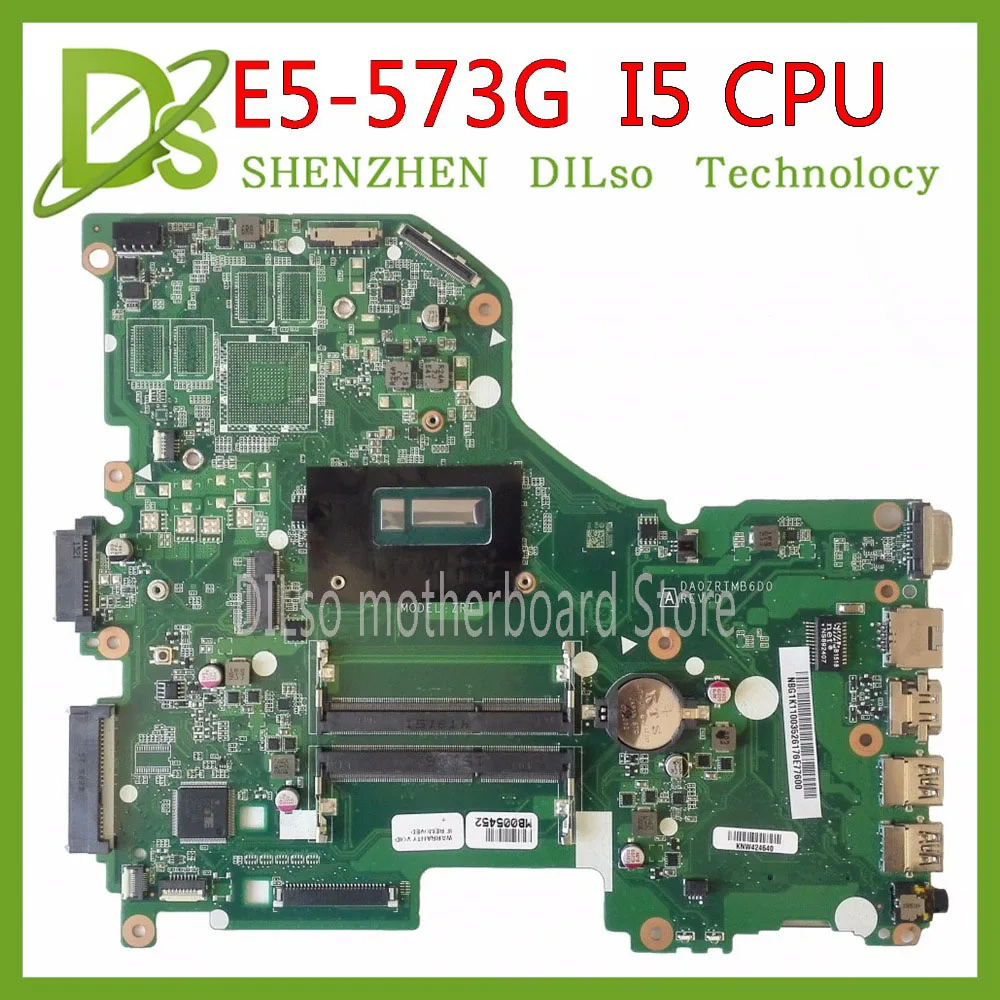 Verkauf KEFU E5-573G Mainboard Für Acer Aspire E5-573G E5-573 Motherboard I5 CPU DA0ZRTMB6D0 Test Arbeit 100% Original