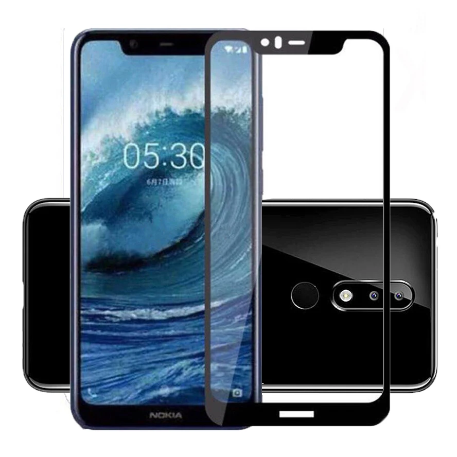 2.5D 9H Премиум Закаленное стекло для Nokia 5 1 Plus полное покрытие экрана Защитная
