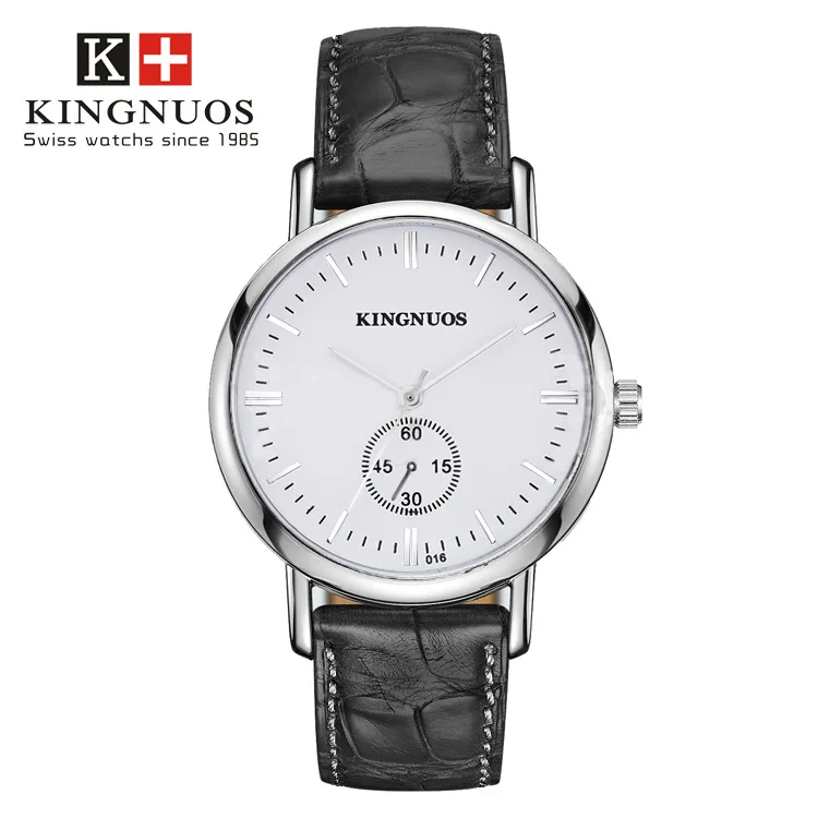 Zegarki Meskie Новые мужские и женские Clok KINGNUOS Брендовые Часы уличные Спортивные кварцевые наручные часы Relogio Masculino - Цвет: Black and white