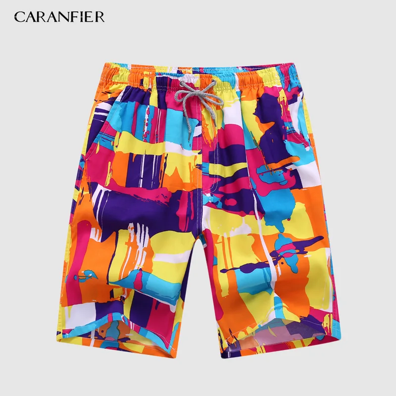 Five colors CARANFIER мужские спортивные шорты, пляжные шорты бермуды, шорты для серфинга, боксеры, плавки, купальные костюмы, купальники - Цвет: Five colors