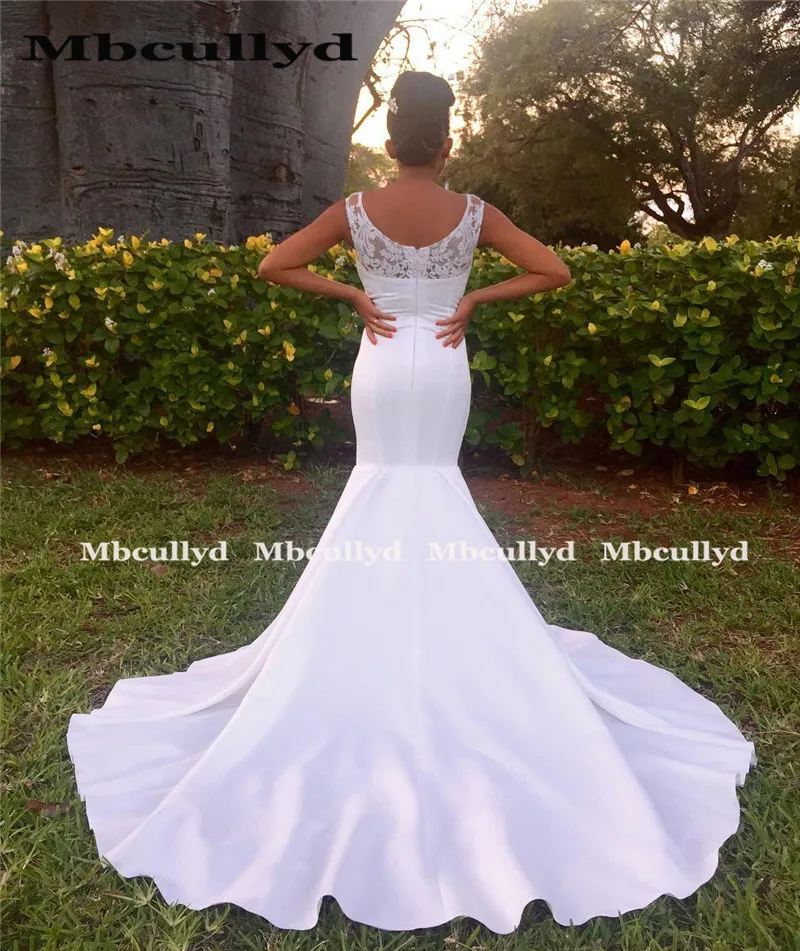 Mbcullyd Свадебные платья с юбкой-годе длинные женские свадебные в африканском стиле
