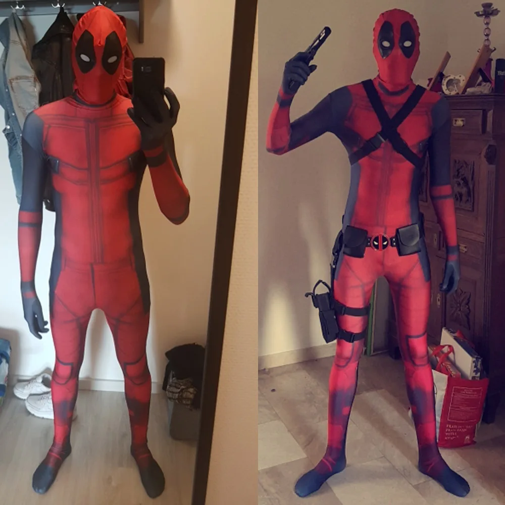 OVIGILY Marvel костюм для косплей роли Дэдпул мужчин супергерой мертвый бассейн